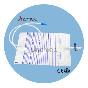 Sac à urine jetable en PVC de 2000 ml, sac de drainage urinaire de 2000 ml, sac de collecte d'urine stérile en PVC pour hôpital - Product Image 1