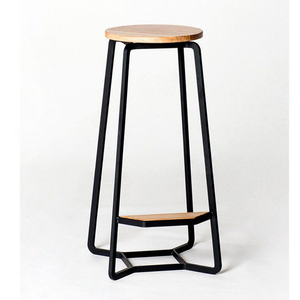 Modern Design Wooden Bar <b>Stool</b> Metal for Home Ottoman Furniture Entry School Apartment Traditional Style Living Room Furniture - Product Image 1
