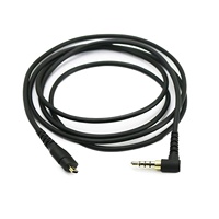 Cordon de câble audio auxiliaire de remplacement de 1.5m pour la gaine en PVC du casque Steelseries Arctis 3/5/7/Pro avec connecteur de 3.5mm