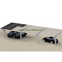 Nouveau Design Moderne Pv Solaire Carport Système De Montage Panneau Solaire Kit De Montage Au Sol Pv Module Support Pv Racking Pile Solaire