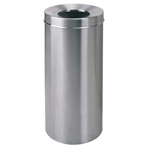 Wholesale Stainless Steel Hotel Lobby Metal Standing Round Waste Bins