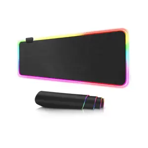 Toptan usb mouse pad-300*800*4mm özel aydınlatma renkli RGB fare pedleri led oyunu kaymaz USB fare pedi