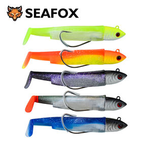 Juego de Señuelos de Pesca de Silicona con Cabeza de Plomo para Agua Salada, Señuelos de Natación, Crazy Minnow - Product Image 1