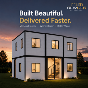 Casa Prefabricada Moderna de Panel Sándwich Rectangular Newgen Development, Villa Modular de Fácil Instalación - Product Image 1