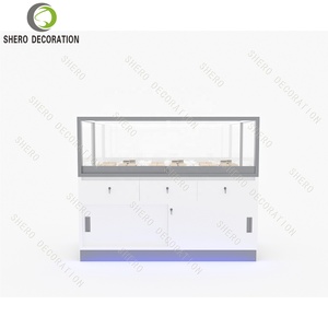 Tienda al por menor Muebles Exhibición Vitrina de vidrio de madera Mostrador de vidrio - Product Image 2