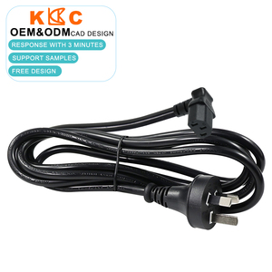 Australia <b>Power</b> Cord, 3 Pin AU Plug to Right Angle IEC C13, 90 Degree AC <b>Cable</b> for <b>Computer</b> Monitor, Durable Copper Wire - Product Image 1