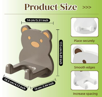 Support mural adhésif sans perçage pour sèche-cheveux, organisateur de rangement pour armoire, accessoires de salle de bain mignons, vente en gros Ningbo