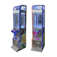 Mini machine de jeu à grue à monnayeur pour petits jouets avec accepteur de billets