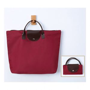 Customized Solid Color Large Size Foldable 600D Oxford Cloth Portable Shopping <b>Bag</b> - Product Image 3