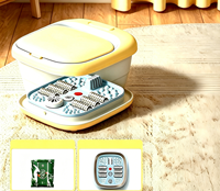 Masseur de pieds électrique portable de haute qualité avec thermostat pliable, affichage numérique, bain de pieds pour la relaxation