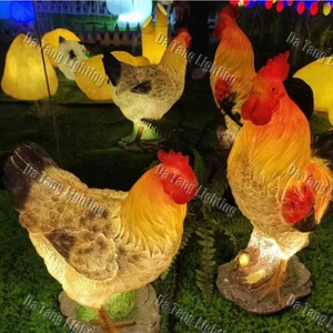 Lampes décoratives en forme de coq et de poulet pour parcs, centres de villégiature, centres commerciaux et expositions d'attractions pour festivals agricoles - Product Image 6