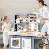 Cuisinière électrique à induction tactile simulée surdimensionnée, jouet de cuisine pour filles, enfants, nouveau style 2022