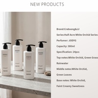 Kit de Champú y Gel de Ducha con Aroma Floral Crabsong & JJ de 380 ml, Dispensador de Pared para Hoteles, Set de Artículos de Aseo para Habitaciones de Huéspedes en Resorts
