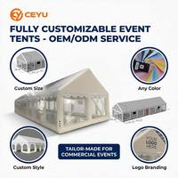 Ceyu Carpa Inflable Blanca Grande Portátil para Bodas, Iglesia, Fiestas, Alquiler al por Mayor para Eventos al Aire Libre