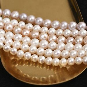 2-12 Trắng nuôi cấy tự nhiên bất nước ngọt Ngọc Trai Strand chuỗi hạt Bán buôn lỏng gần Vòng nước ngọt ngọc trai nước ngọt - Product Image 6