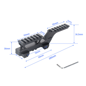 Chiến Thuật 30mm Nhôm chống nước chống sốc hiệu suất cao Chiều cao tăng phạm vi khung phụ kiện <span class=keywords><strong>Unity</strong></span> cơ sở phạm vi T1 - Product Image 4