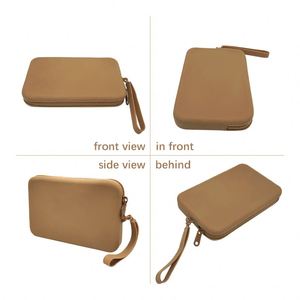 Premium Custom Logo <b>Waterproof</b> Silicone <b>Wallet</b> for Men Women Daily Use Large Capacity Eco-Friendly Durable Zipper Closure - Product Image 5