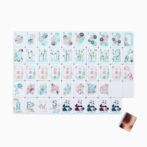 Nuevo Mahjong Americano 2026 de 4 Capas, 160 Fichas Acrílicas con Diseño de Panda y Reverso Color Tortuga - Product Image 1