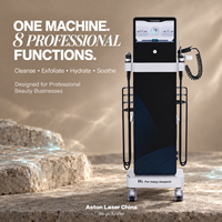 Machine de soin du visage Aqua 8 en 1, très vendue, hydrodermabrasion, pulvérisation d'oxygène, nettoyage en profondeur, équipement de soin de la peau