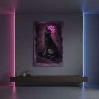 Enseigne néon LED personnalisée pour chat, en PVC, avec indice de protection IP68, fonction dimmable, pour décoration murale, fêtes de jardin et mariages
