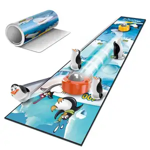 Mini Tabletop Air Hockey Spiel Set Indoor interaktives Mini-Brettspiel Curling Pinguin Bowling Spielzeug