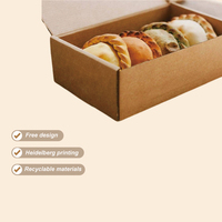 Boîte à hamburger en carton kraft brun avec logo personnalisé boîte de récipient pour aliments de taille partage familial à emporter pour traiteur à emporter