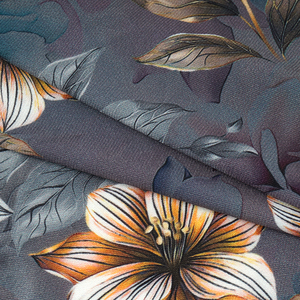 Tissu numérique tricoté interlock en crêpe mousse extensible dans les quatre sens, imprimé ITY tendance, pour vêtements (vente en gros) - Product Image 4