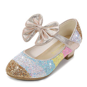 Kids Sequined Party Dress Shoes <strong>for</strong> <strong>Teen</strong> Girls Breathable Leather Princess Shoes with Soft round Toe and High <strong>Heels</strong> <strong>for</strong> Spring - Product Image 4