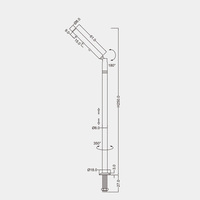 Projecteur sur pied en aluminium à haute luminosité, angle de faisceau de 60°, température de couleur 3000-6000K, IRC>80, LED moderne à haute efficacité