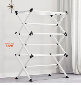Cintre de séchage pliable en plastique, pivotant à 360 degrés pour vêtements, permettant de gagner de l'espace, support de séchage pliable - Product Image 4