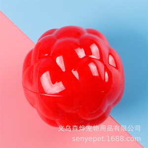 Jouet solide pour chien en forme de fruit de la passion TPR, jouet d'entraînement pour la dentition, jouet pour animaux de compagnie durable et résistant à l'usure. - Product Image 3