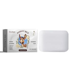 OceAura Savon au <span class=keywords><strong>lait</strong></span> <span class=keywords><strong>d</strong></span>'ânesse naturel et biologique Bain corporel Savon hydratant nettoyant blanchissant au <span class=keywords><strong>lait</strong></span> <span class=keywords><strong>d</strong></span>'ânesse - Product Image 6