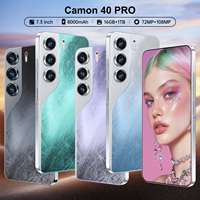 Nuevo Camon 40 Pro Max, Teléfono Inteligente 5G con Gran Almacenamiento, Pantalla HD de 7.3 Pulgadas y 90Hz, Deca Core, 16GB+1TB, Cámara de 108MP, Desbloqueo Facial