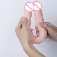 Mini Dildo Double Embout de 12 Pouces pour Pénétration, Masseur Double Dildo, Jouets Sexuels à Prix Abordable, Dropshipping, Boutique de Dildos