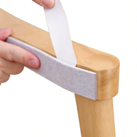 Protections de pieds de meubles pour chaise de bureau pivotante, confortables, avec repose-pieds, auto-adhésives, antidérapantes, en nylon écologique