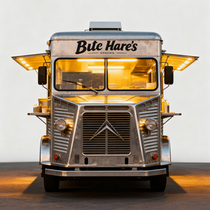 Remolque de Comida Vintage para Pizza, Hamburguesas y Comida Rápida, Totalmente Equipado para Restaurante, Acero Inoxidable, 4 Ruedas, Estándar Estadounidense, 2 Años de Garantía - Product Image 3