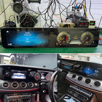 Untuk Mercedes-Benz W213 E300 Layar Sentral Kontrol Besar Panel Kluster Digital Ganda LED Instrumen Speedometer Layar LCD RHD