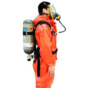 Máscara Facial Completa de Fibra de Carbono con Cilindro Antivaho para Rescate de Emergencia en Incendios, Aparato de Respiración de Aire, Producto de Seguridad - Product Image 3