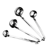 Louche à soupe de cuisine avec logo personnalisé, différents types de louches en acier inoxydable, louche à soupe en acier inoxydable
