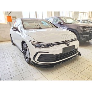 Pour Volkswagen Golf R-Line 8ème génération 21 : Lame de pare-chocs avant aspect carbone, accessoires de protection de carrosserie pour Golf R-Line - Product Image 5