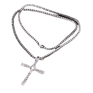 Collar con Colgante Cruzado Speed Passion 7 Toledo, Personalizado para Hombre, Estilo Hiphop Europeo-Americano, Cadena de Cuentas de Bambú de Aleación, Regalo Moderno - Product Image 5