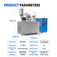 Machine de remplissage et de scellage semi-automatique NFS-30A pour tubes PE PCR recyclables, PBL ABL, petite production de tubes en plastique