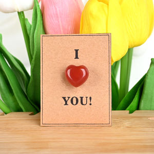 <span class=keywords><strong>Carte</strong></span> en cristal de guérison Pierre de poche en forme d'amour Coeur en cristal poli de 15mm pour cadeaux de la Saint-Valentin - Product Image 5