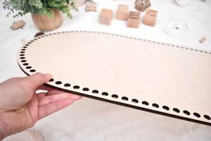 Base <span class=keywords><strong>de</strong></span> madera grande 75x35cm para cesta <span class=keywords><strong>de</strong></span> ganchillo cuna inferior Moisés tablero cesta <span class=keywords><strong>muñecas</strong></span> Moisés cesta - Product Image 5