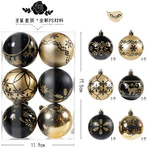 Juego de Adornos Colgantes para Árbol de Navidad, 52 Bolas de Plástico Pintadas con Formas Especiales, Decoración Navideña Electrochapada - Product Image 5