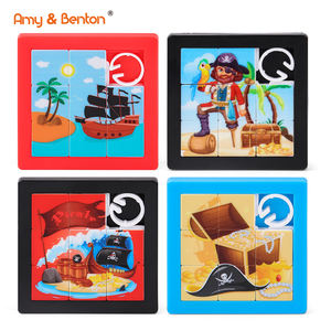4PCS Wholesale Plastic IQ Toys <strong>Brain</strong> Teaser Funny Game Pirate Puzzle Slide Game for <strong>Children</strong> - Product Image 6