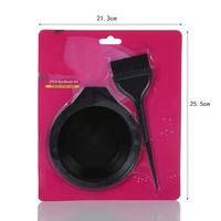 Kit professionnel de pinceaux pour coloration capillaire en gros – Peignes et brosses en plastique, bols de mélange, outils de coiffure pour barbiers