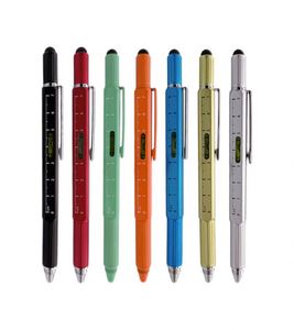 6-in-1 <b>Multi</b>-Functional Heavy Metal Ballpoint <b>Pen</b> with Universal for for Home Use Gift Giving Custom PS-20250902-4 1.0mm Tip - Product Image 1