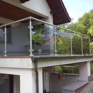 Paslanmaz çelik korkuluk mesajları klipsli cam direk korkuluk sistemi - Product Image 6