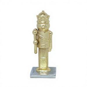 Luxury <b>Gold</b> Guard <b>Statue</b> Table Decorative Custom Solid Object Office Tableware Paperweight Handcrafted Guard Figurine Decor - Product Image 1